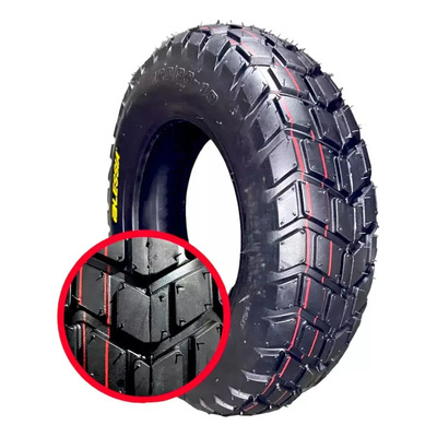 Llanta Moto Alessia 120/90-10 Sin Cámara Doble Propósito Scooter