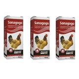 3x Sanagogo 20ml Tratamento Singamose Gogo Para Aves Simões