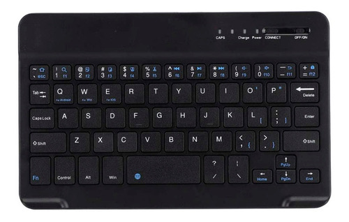 Teclado Inalambrico Bluetooth Negro Para Tablet Y Smartphone