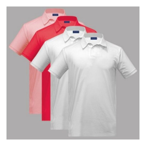 Playera Polo Hombre Legacy Manga Corta Premium 4 Pack