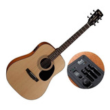 Guitarra Electroacustica  Cort Ad 810 E Con Funda- Natural