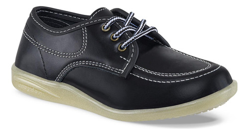Zapatos Colegiales Bachiller Negro Para Niños Croydon