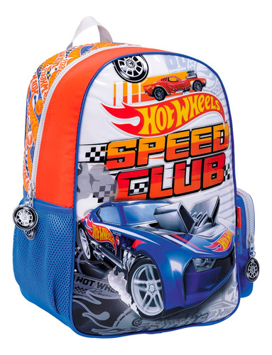 Mochila Espalda Hot Wheels 16 PuLG Primaria Nene Original Sk