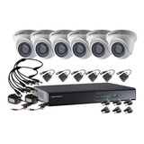 Camara Seguridad Kit Hikvision Dvr 8 Canales + 6 Domos 1mpx