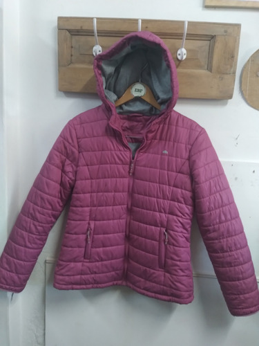 Campera Abrigo Polar/inflable /rosa Oscuro/m/ellesse