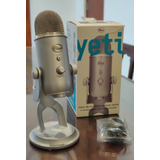Micrófono Blue Yeti Condensador Omnidireccional Color Silver