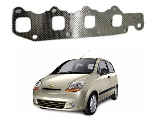 Empacadura Multiple Escape Chevrolet Spark 10 B10s 4l 05-up Foto 3