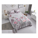 Cobertor De Verano Quilt Cubrecama Reversible 2 Plazas Ebc78