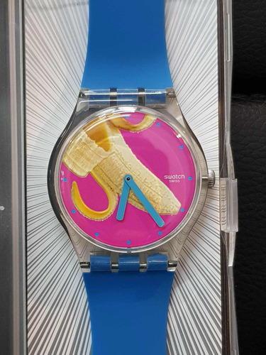 Reloj Swatch Cuarzo Suizo Banana Slip Original