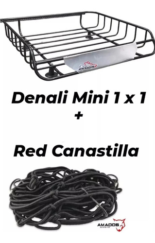 Canastilla Universal Portaequipaje 1x1 Auto Camioneta + Red