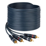 Cable 2 Plug Rca A 2 Plug Rca De 3.6m Reforzado Steren