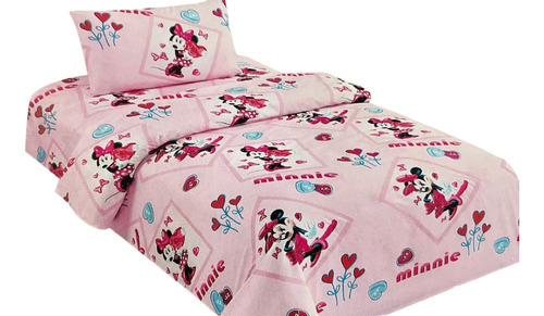 Sabanas Infantiles Disney Minnie 100% Algodón Rosa -27-