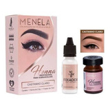 Kit Henna Profissional Para Sobrancelhas Menela Com Fixador