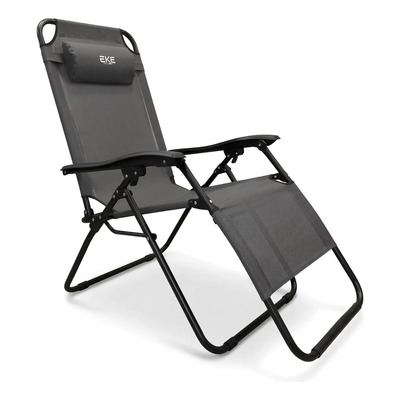 Silla Camastro Plegalble Reclinable Jardin Alberca Gravedad Color Gris | Meses sin interés