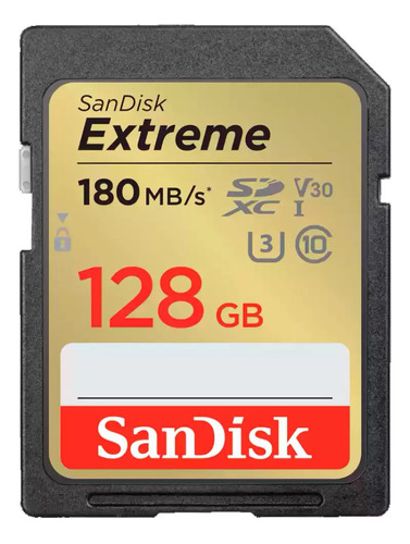 Cartão De Memória Sd Sandisk Extreme 128gb 180mb/s