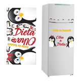 Adesivo Decorativo Pinguins 3 Cartelas P/ Geladeira Banheiro