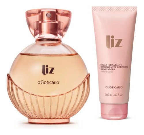 Combo Liz: Desodorante Colônia 100ml + Loção Iluminadora Corporal 200ml O Boticário