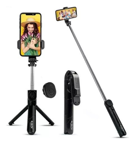 Bastão Selfie Gopro Celular Controle Via Bluetooth Tripé 