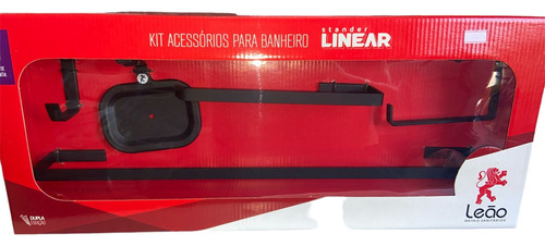 Kit Acessório Para Banheiro 5 Peças Preto Fosco  Produto Br