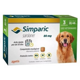 Simparic Antipulgas Carrapatos Cachorros 20,1 A 40kg 3comp