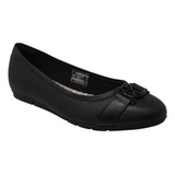 Flats Negros De Piso Zapatos Mujer Modare 7385101