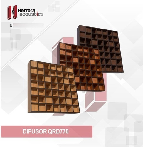 Difusor Acústico Qrd Bidimensional (.60m X .60m)