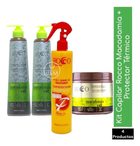 Kit Capilar Rocco Macadamia + Protector Térmico