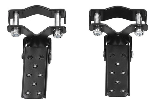 Reposapiés Plegable Estribo Acero Pedal Negro Universal Para