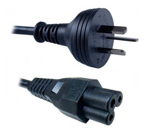 Cable Power Trebol Para Cargadores Notebook / Netbook
