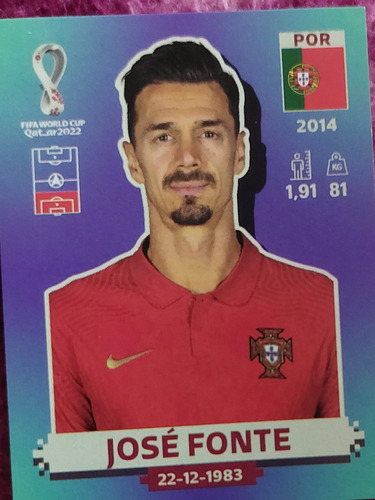 Lamina Album Mundial Qatar 2022 / Jose Fonte