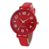 Relógio Feminino Original Barato Luxo Vermelho + Caixa