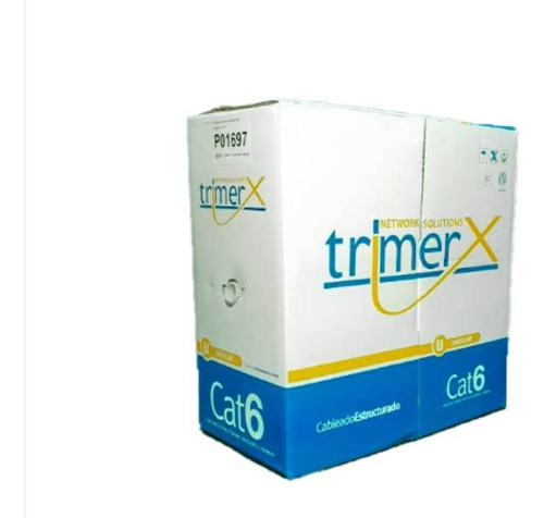 Cable Utp Cat 6 Libre De Halogeno Trimerx 305mts Violeta