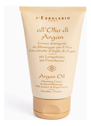 L'erbolario Crema Limpiadora De Aceite De Argan, Con Extract