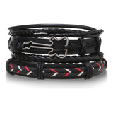 Pulsera Manilla Guitarra Cuero Hombre