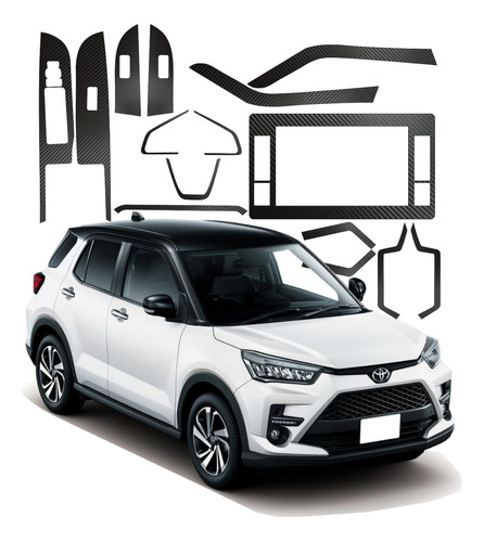 Kit Stickers Puertas Panel Para Toyota Raize 2022 2023 2024