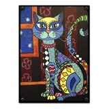 #693 - Cuadro Decorativo Vintage 30 X 40 - Gato Poster Cat 