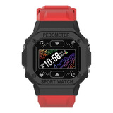 Reloj Inteligente Fd69s Deportivo/bluetooth Smartwatch Caja Rojo