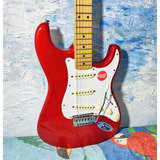 Sx Vtg Sst-57 Red C/ Set Fender Korea - Willaudio