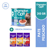 Champion Cat Recetas En Pate Pescado 315gr X24 Und | Mdr