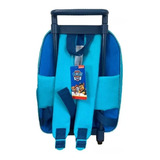 Mochila Escolar Para Niños Paw Patrol Marshall Y Chase Color Azul