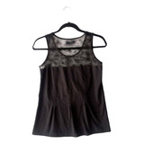 Top Blusa Con Encaje Banana Republic Talla S