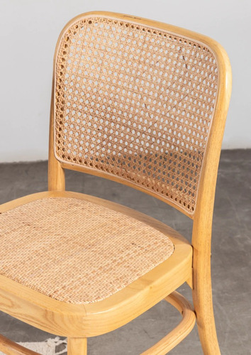 Silla Thonet Bresso Comedor Madera Rattan Esterilla Esquel