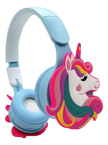 Auricular Nena Bluetooth Infantil Unicornio Color Blanco