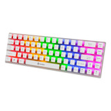 Teclado Gamer Mecanico Transparente Evolut Eg217 Lumini 60% 