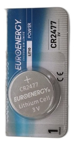 Pila Euroenergy Cr2477 Litio 3v Blister X 1 Un. Watchcenter