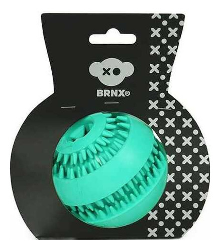 Juguete Para Perro Pelota Dispensadora De Premios 8cm Color Turquesa