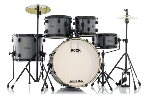 Bateria Rmv Rock Series Grafite 20¨,10¨,12¨,14¨ Completa