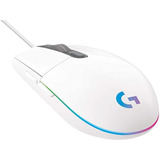 Mouse Gamer Logitech G203 Lightsync Rgb Blanco