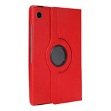 Capa Giratória Para Tablet Tab A8 10.5 X205 X200 + Película Cor Vermelho