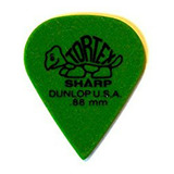 Púas De Guitarra Dunlop Tortex Sharp - Verde .88mm (72 Unida